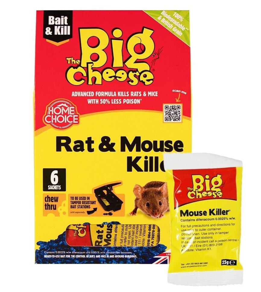 The Big Cheese Rat & Mouse Killer Grain 6X25g