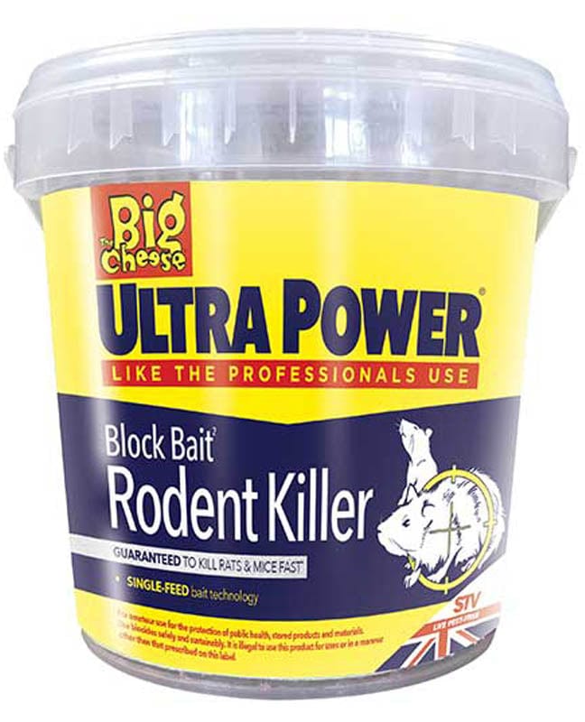 The Big Cheese® Ultra Power Block Bait Rodent Killer 15 X 20G - FitfitGarden