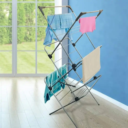 vileda 3 tier steel clothes drying rack
