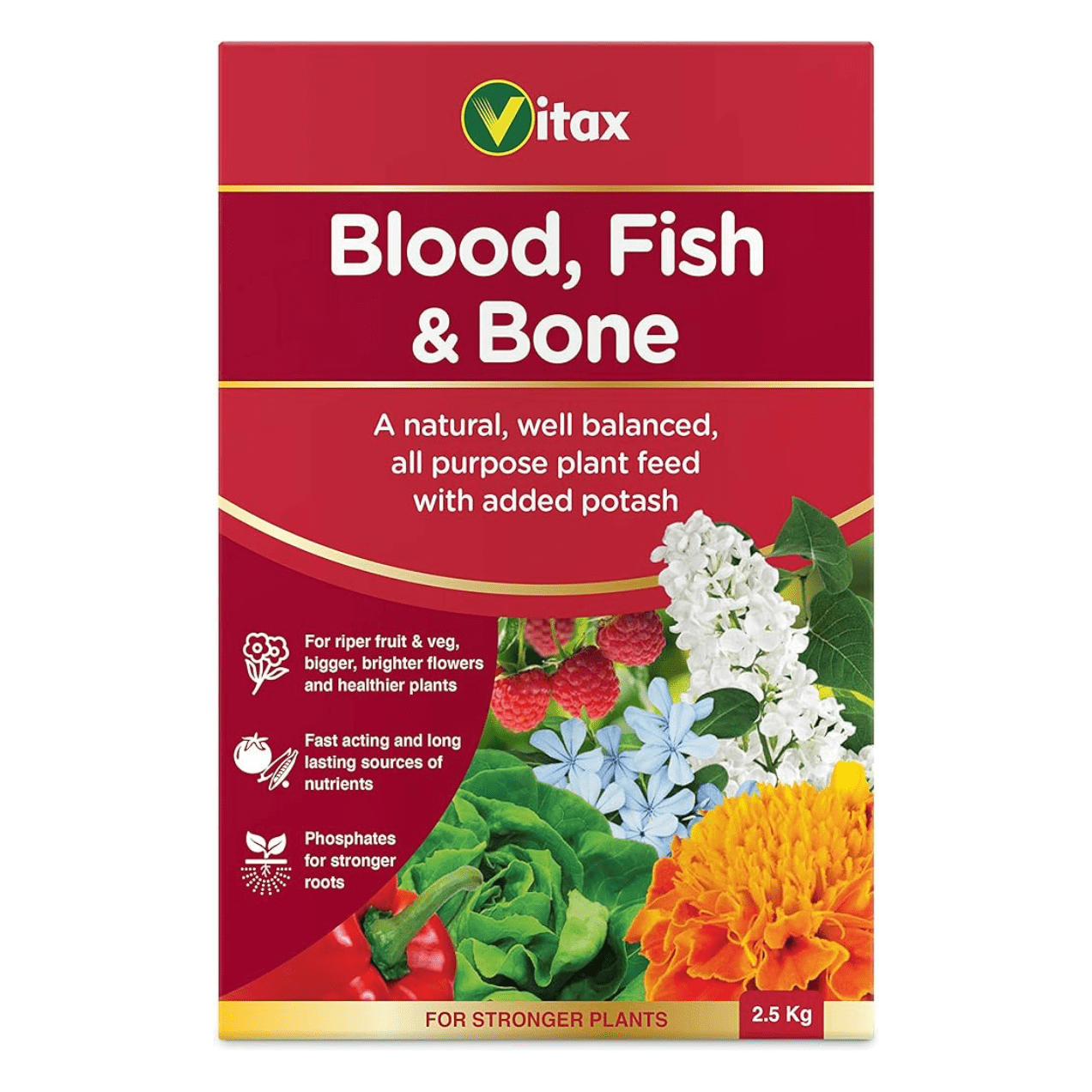 Vitax Blood Fish and Bone Fertiliser, 2.5kg - FitfitGarden