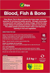 Vitax Blood Fish and Bone Fertiliser, 2.5kg