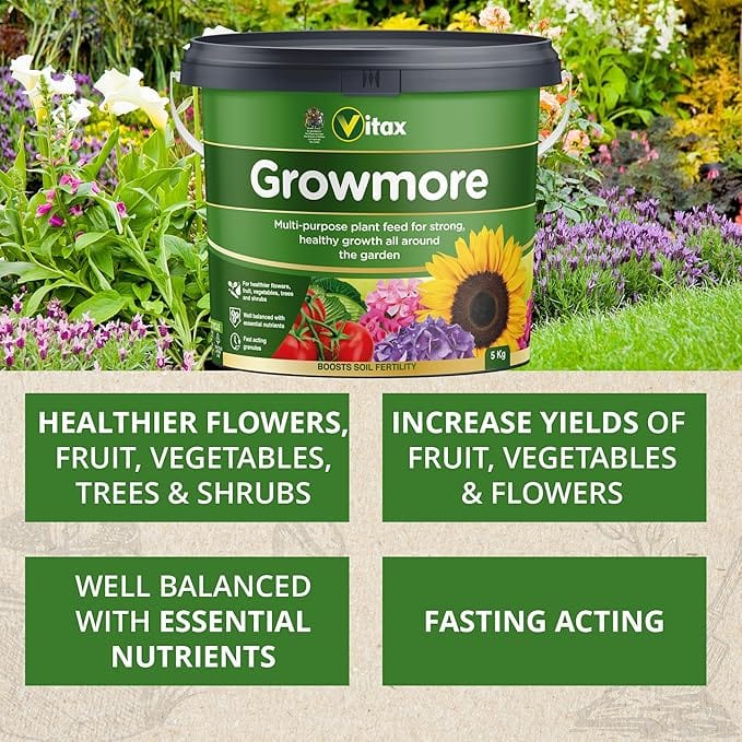 Vitax Growmore Fertiliser, 5kg - FitfitGarden
