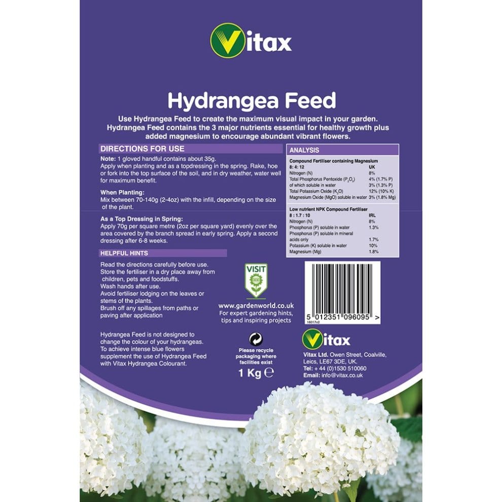Vitax® Hydrangea Feed 1Kg - FitfitGarden