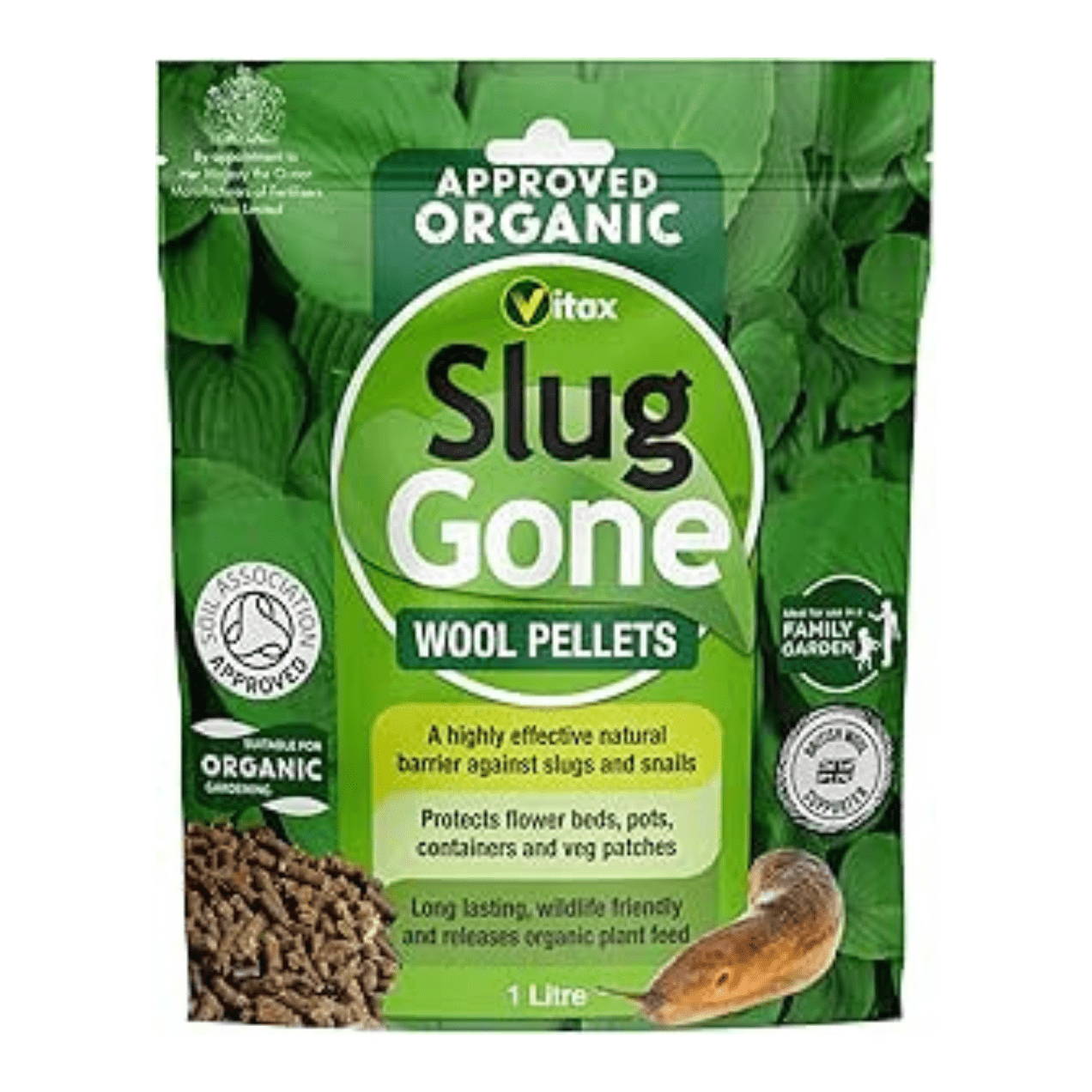 Vitax Slug Gone Wool Pellets 1L - FitfitGarden