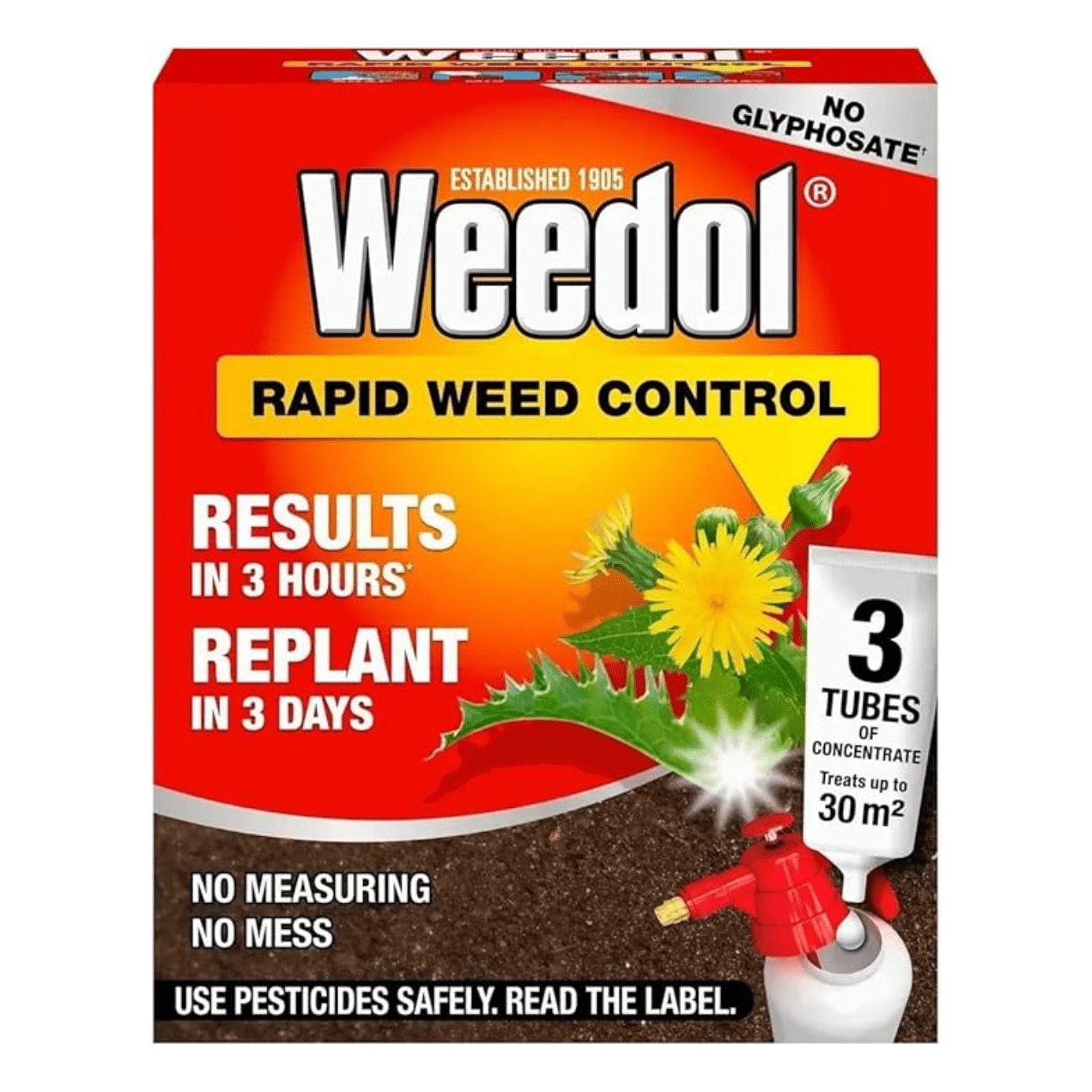 Weedol Rapid Concentrate 3 Tubes x6 - FitfitGarden