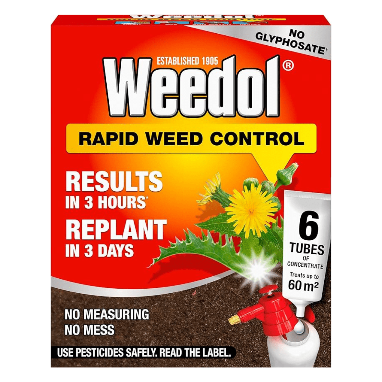 Weedol Rapid Concentrate Tubes (6 Pack) - FitfitGarden
