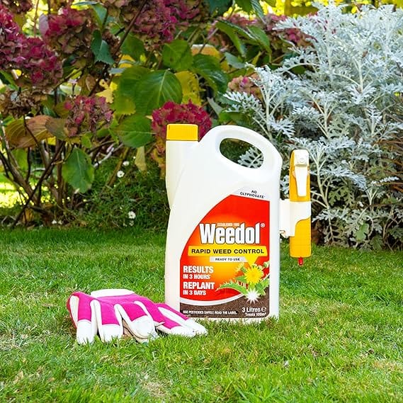 Weedol Rapid Weedkiller with Manual Sprayer, 3L - FitfitGarden