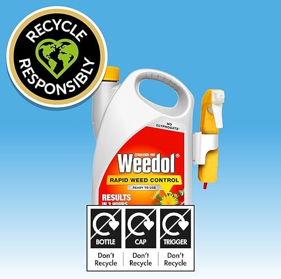 Weedol Rapid Weedkiller with Manual Sprayer, 3L - FitfitGarden