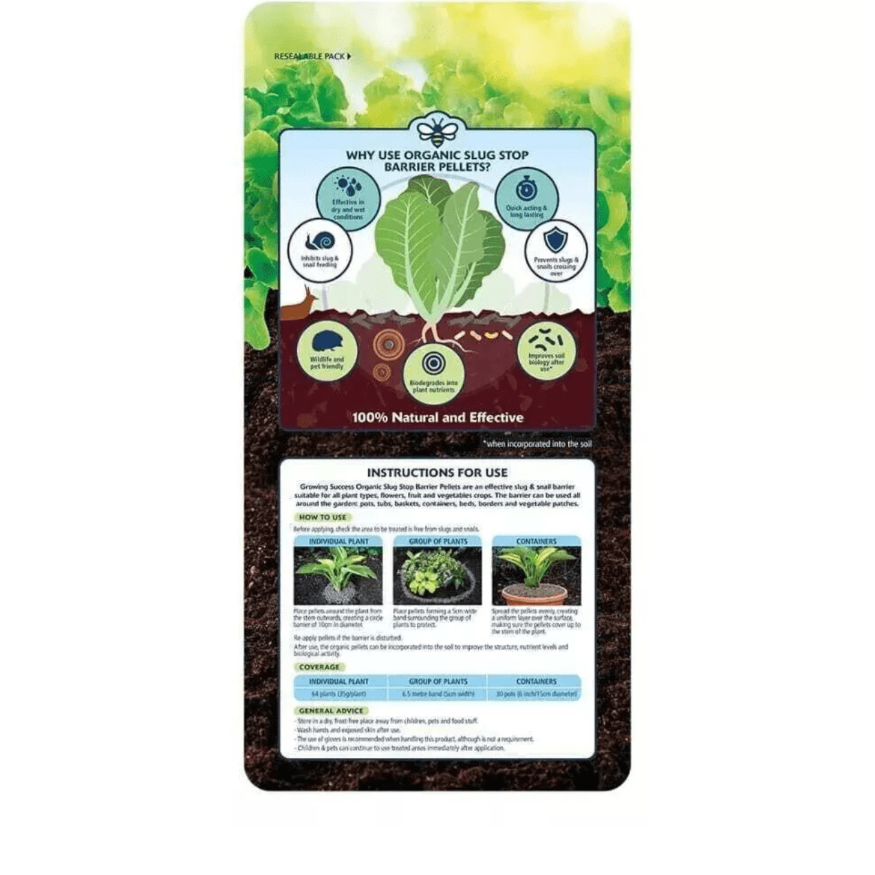 Westland Growing Success Organic Slug Stop Pellet Barrier 3.5L