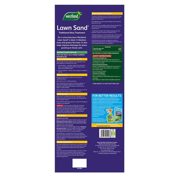 Westland Lawn Sand 16kg 200m2