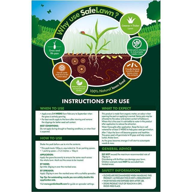 Westland Safe Lawn Child Pet Friendly Lawn Care 150m2