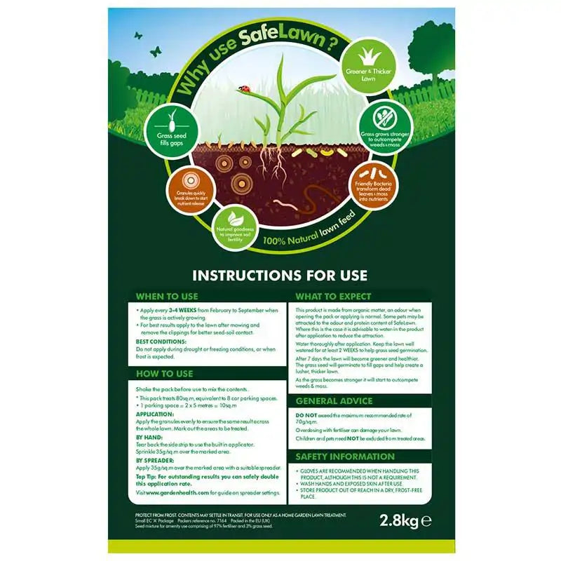 westland safelawn spreader for lawn seed
