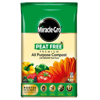 Miracle-Gro® Peat Free Premium All Purpose Compost with Organic Plant Food
