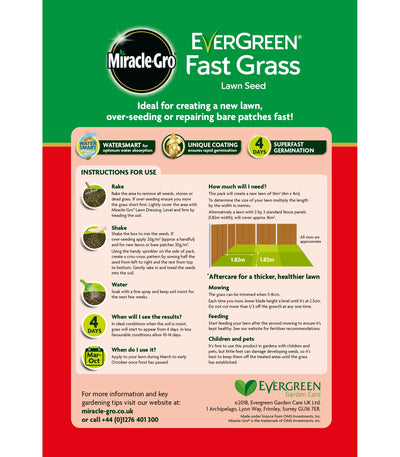 Miracle-Gro® Fast Grass Seed Promo 480gm