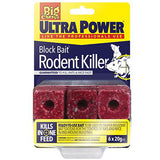 The Big Cheese® Ultra Power Block Bait Rodent Killer 6 X 20G