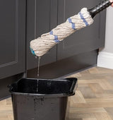 Addis Twist Mop, White & Metallic Silver