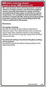 HG Natural Stone Shine Restorer - 1L