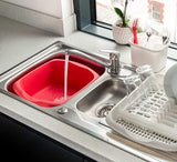 Addis 9.5L Washing Up Bowl, Pomegranate