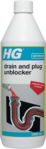 HG Drain and Plug Unblocker - Liquid Cleaner (1000ml)