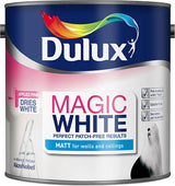 Dulux Magic White Matt Emulsion Paint, Pure Brilliant White, 2.5L
