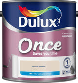 Dulux Once Matt Emulsion Paint - Natural Hessian - 2.5L