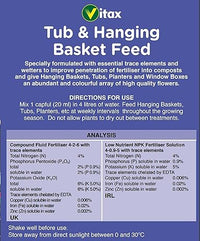 Vitax Liquid Feed for Hanging Baskets - 1L