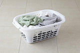 Addis Rectangular Laundry Basket, White
