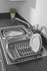 Addis Metallic Grey Dish Draining Rack
