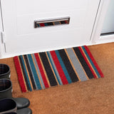 Addis Multi-Colour Stripe Coir Door Mat