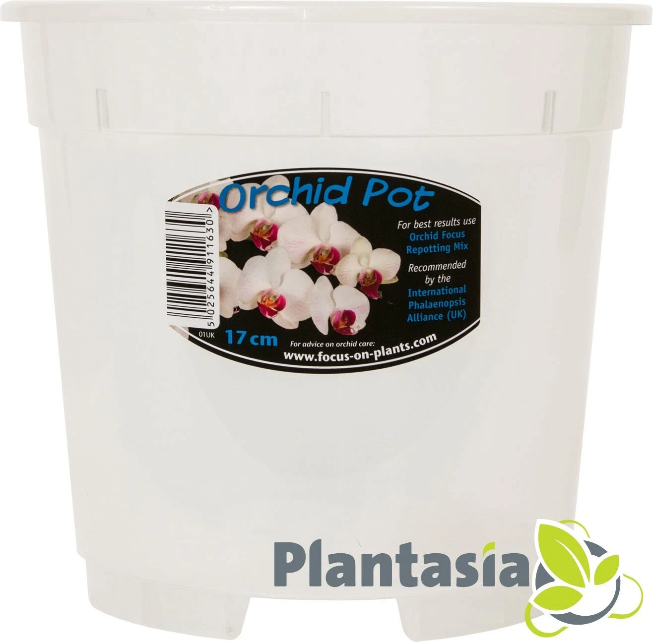 Clear Plastic Orchid Pots 17 cm