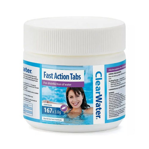 ClearWater Fast Action Tabs container for water disinfection 