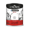 Crown One Coat Gloss White Paint 750ml