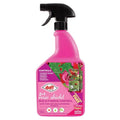 Pink spray bottle with rose shield Bug & Fungus Control