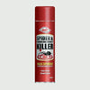 Red can of Doff Spider & Crawling Insect Killer on a light gray background