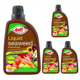 Four bottles of Doff Liquid Seaweed fertilizer 