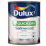 Dulux® Pure brilliant white Satinwood Metal & wood paint, 750ml
