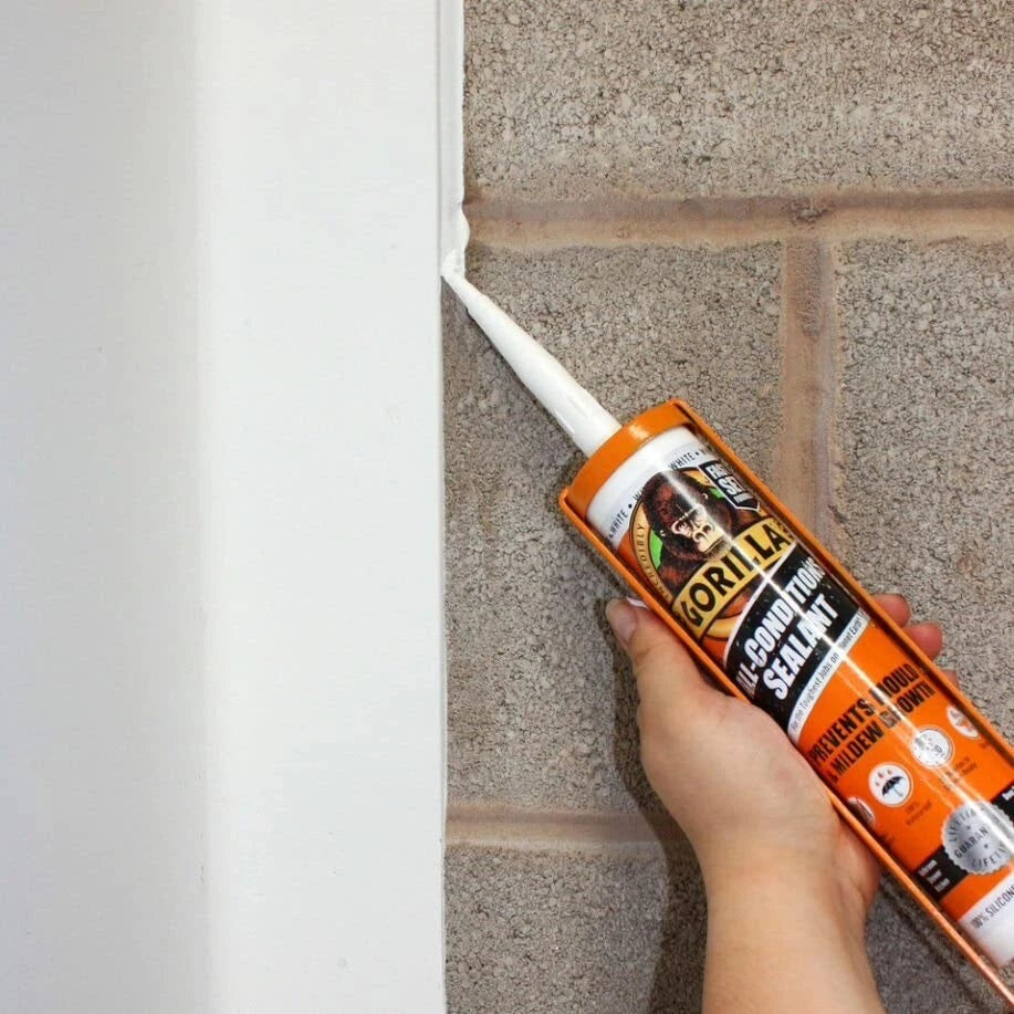 Gorilla All Conditions Sealant Silicone White 295ml uk online