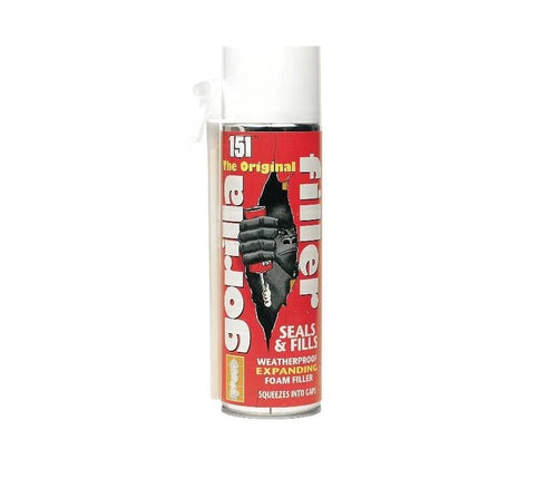 Gorilla Filler Airtight Expanding Foam Filler Weatherproof Seals Cracks 500ml