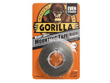 Gorilla Black Mounting Tape (L)1.5m (W)25.4mm