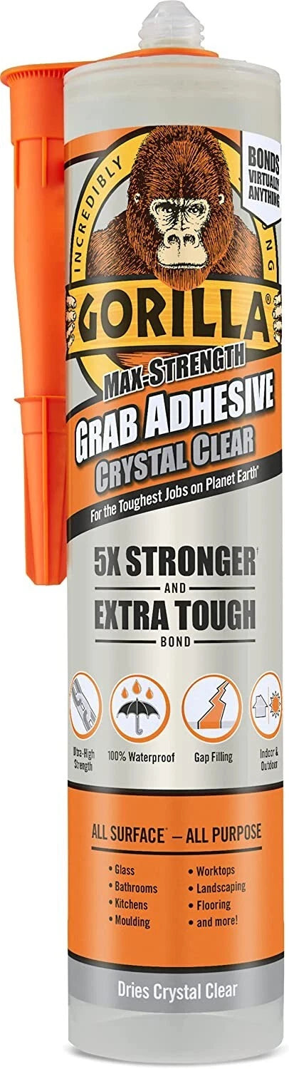 Gorilla Heavy Duty Grab Adhesive Crystal Clear 270ml