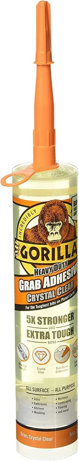 Gorilla Heavy Duty Grab Adhesive Crystal Clear 270ml uk online