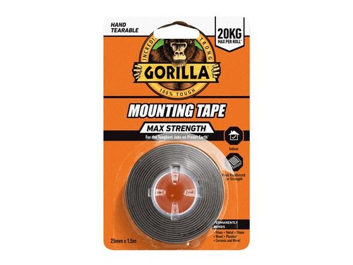 Gorilla Max Mount Tape 1.5M 760199 Black 