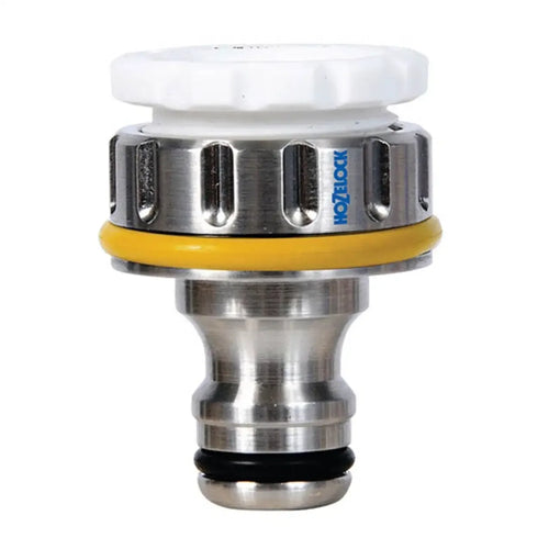 Hozelock Pro Metal Threaded Tap Connector for garden hoses, stainless steel fitting, FitfitGarden