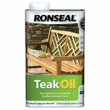 Ronseal Garden Furniture Teak Oil Can - 1 Litre 