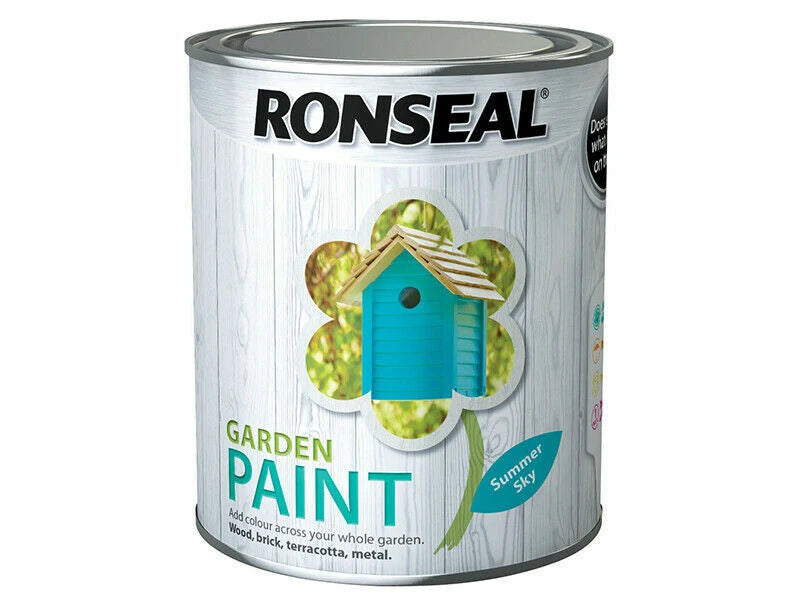Ronseal Garden Paint - Summer Sky, 750ml