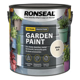 Ronseal Garden Paint, White Ash, 750ml