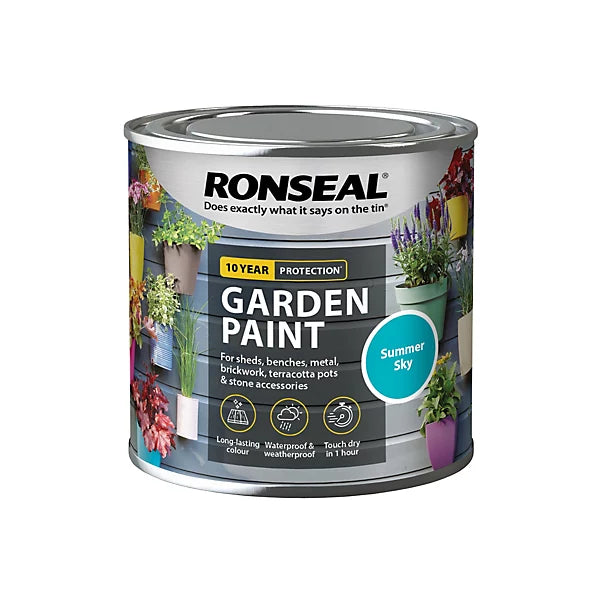 Ronseal Summer sky Matt Multi-surface Exterior Protector Garden paint, 250mluk