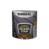 Ronseal Ultimate protection Dark oak Matt Decking Wood stain, 2.5L uk