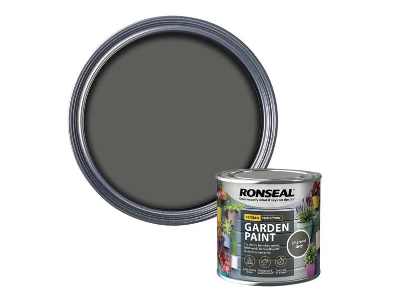 Ronseal - Garden Paint Charcoal Grey 250ml uk online