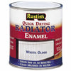 Rustins Quick Dry Radiator Enamel Paint White gloss and satin 250ml